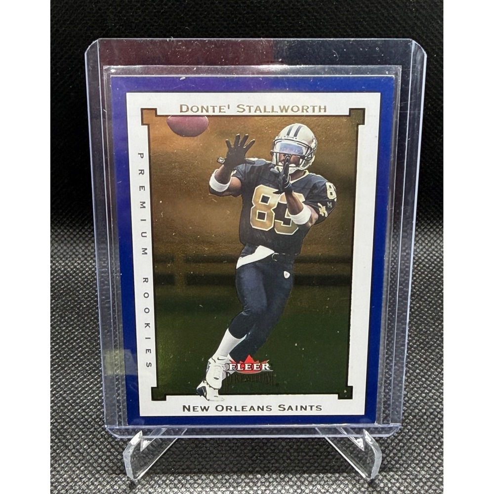 2002 Fleer Premium Donte' Stallworth Rookie Card 0653/1250 New Orleans Saints
